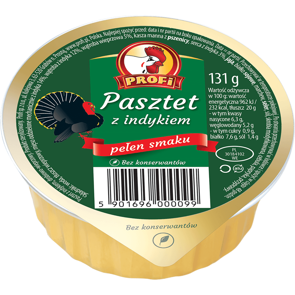 Pâté with turkey 131 g / 250 g