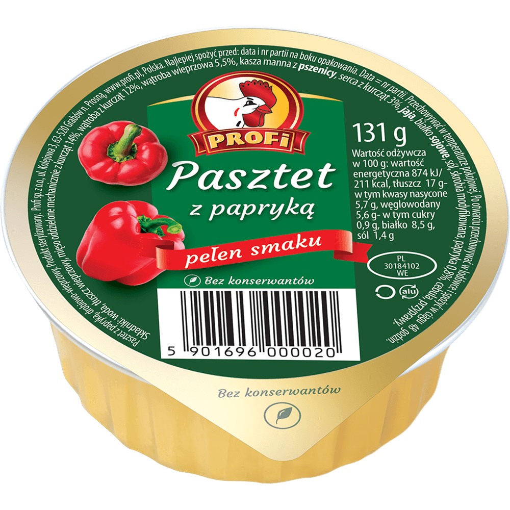 Pâté with paprika 131 g / 250 g