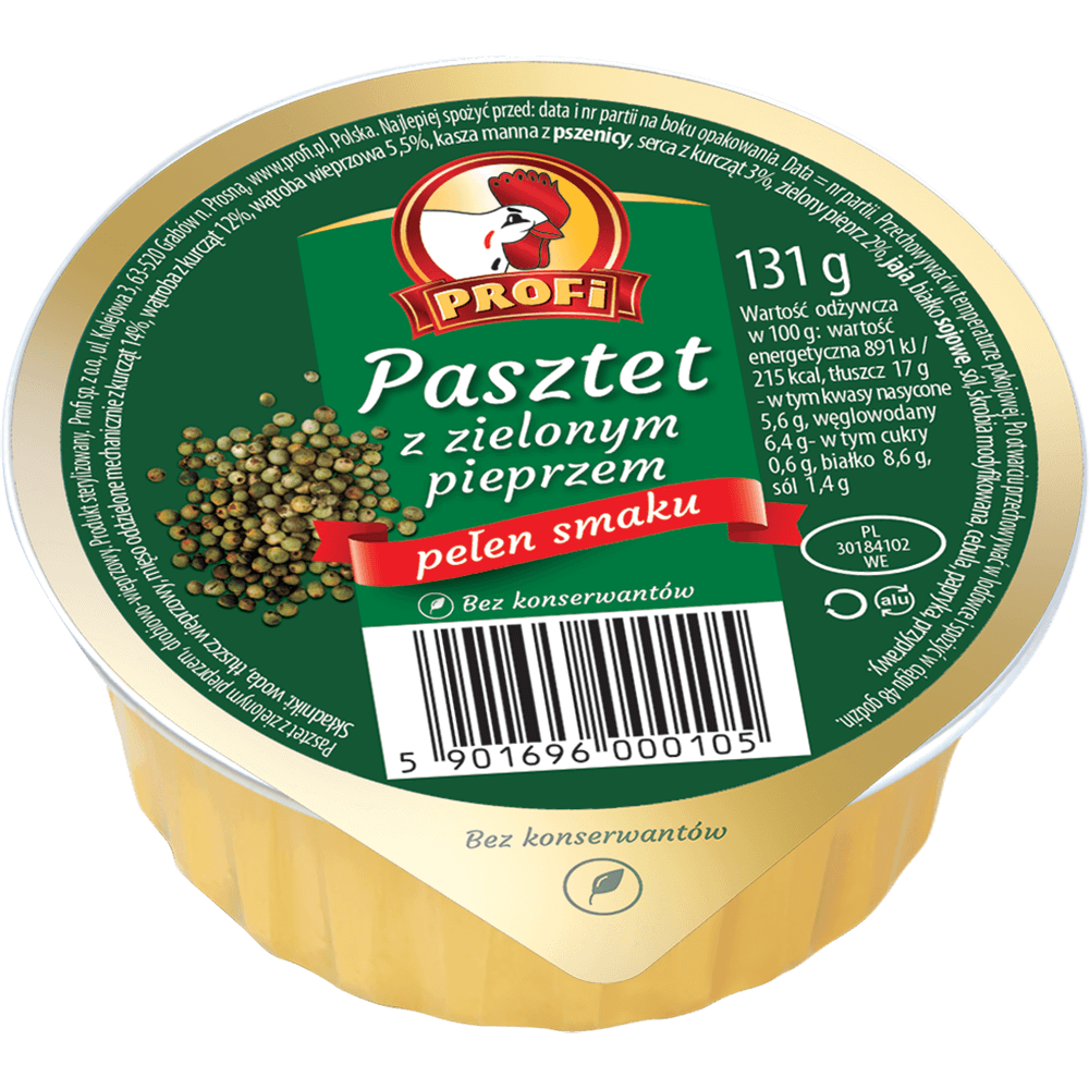 Pâté with green pepper 131g
